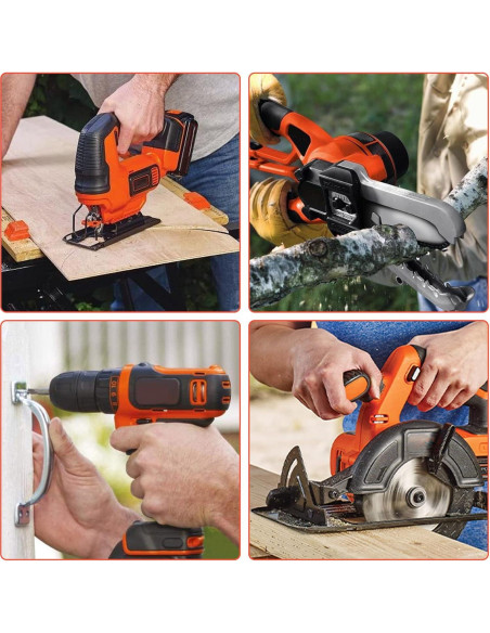 Futurebatt Baterías 20V 6.0Ah para Black+Decker - Paquete 2