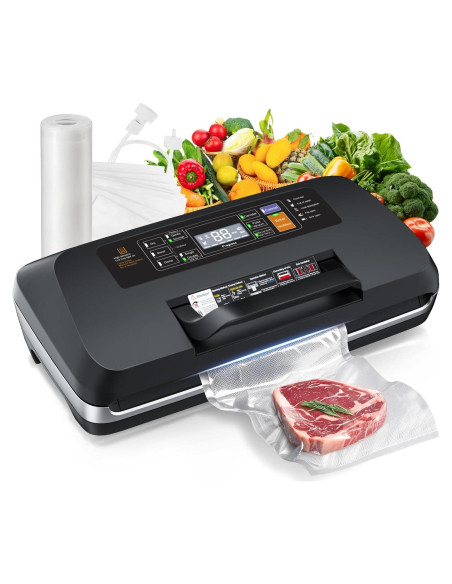 Sellador al vacío automático LKKNC SV636 130W 95kPa negro