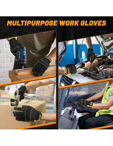 Guantes de Trabajo JUMPHIGH para Mujeres - 2 Pares, Talla S