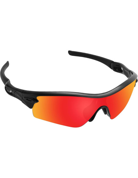 Lentes Polarizados Alphax Fire Red para Oakley Radar Path