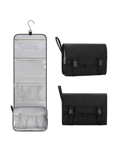 Bolsa de Aseo Colgante Relavel Grande Impermeable Negro