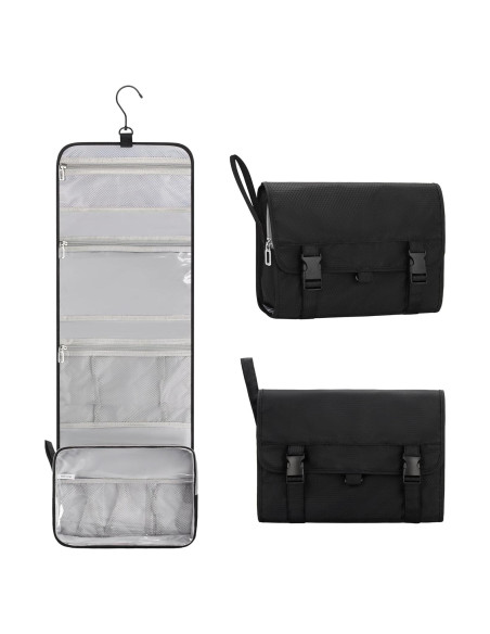 Bolsa de Aseo Colgante Relavel Grande Impermeable Negro