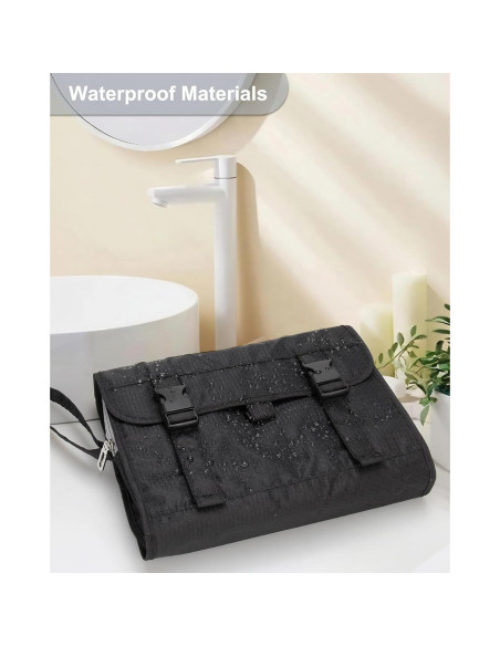 Bolsa de Aseo Colgante Relavel Grande Impermeable Negro