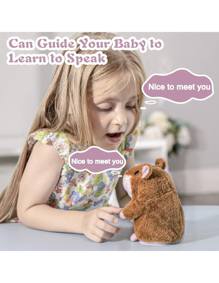 Hamster Hablante Homily Electrónico para Niños 24.59 cm