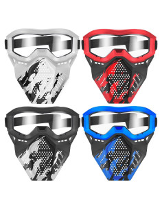 Máscaras Tácticas POKONBOY 4 Piezas para Niños 8+ Años