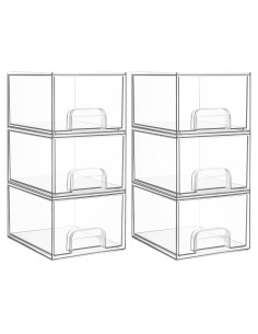 Cajones de Almacenamiento Apilables Vtopmart 6 Piezas 11.2 cm