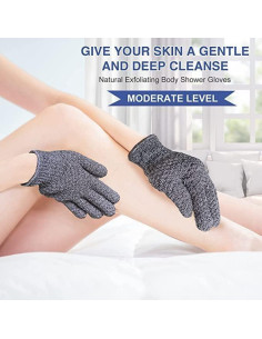 Guantes Exfoliantes Yiclick para Ducha - 4 Piezas, 290g 2