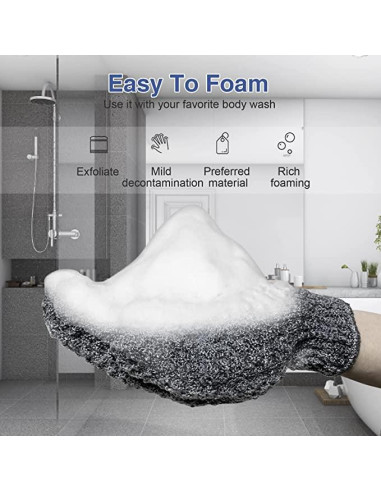 Guantes Exfoliantes Yiclick para Ducha - 4 Piezas, 290g