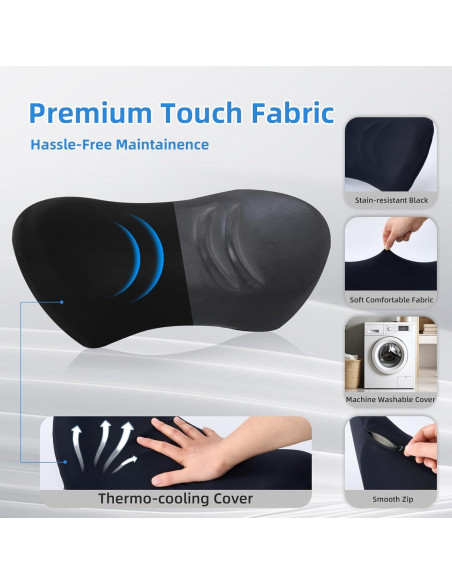 Almohada Lumbar Ergonómica Lekewn - Soporte Espalda 44.7x21.8cm