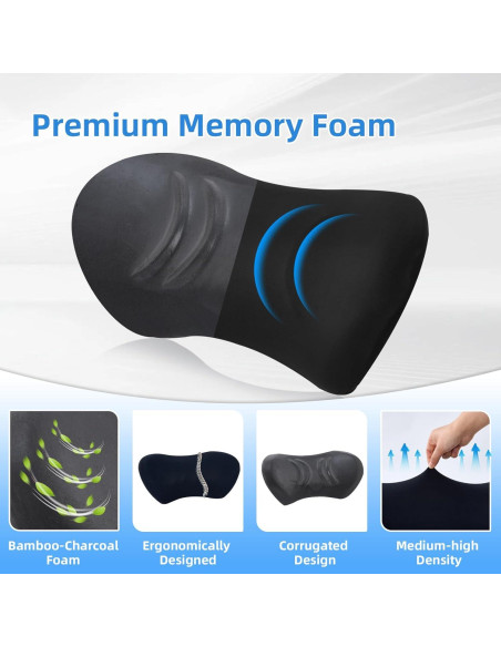 Almohada Lumbar Ergonómica Lekewn - Soporte Espalda 44.7x21.8cm