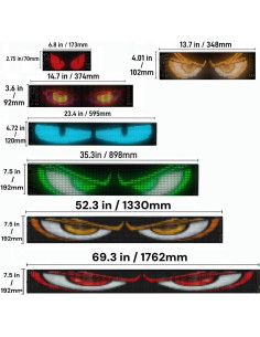 Lámpara Ocular Colorida Suave YOUBISON 19.1x89.9cm LED Programable 2