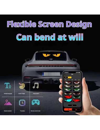 Lámpara Ocular Colorida Suave YOUBISON 19.1x89.9cm LED Programable