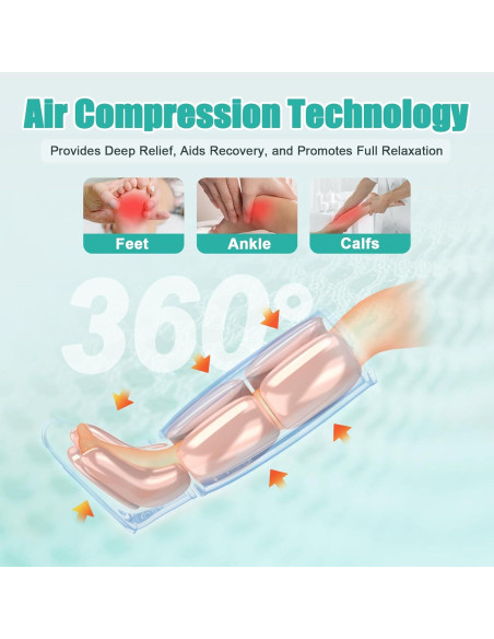 Masajeador de Piernas Slothmore con Calor y Compresión 6 Modos