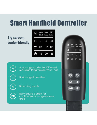 Masajeador de Piernas Slothmore con Calor y Compresión 6 Modos