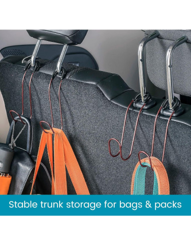 Ganchos de Bolsa Inquebrantables High Road - 4 Ganchos para Auto