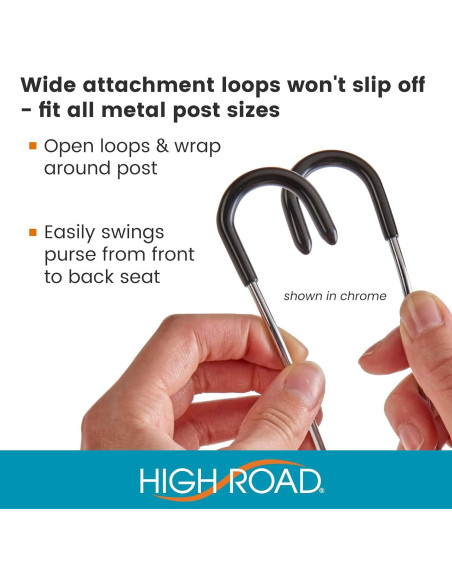 Ganchos de Bolsa Inquebrantables High Road - 4 Ganchos para Auto