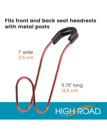 Ganchos de Bolsa Inquebrantables High Road - 4 Ganchos para Auto