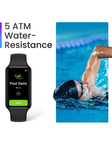 Amazfit Band 7 Reloj Inteligente Fitness Negro 1.47" AMOLED