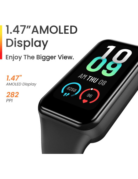 Amazfit Band 7 Reloj Inteligente Fitness Negro 1.47" AMOLED