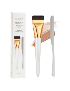 Brocha Plana para Base Docolor y Espátula de Maquillaje