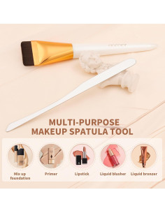 Brocha Plana para Base Docolor y Espátula de Maquillaje 2