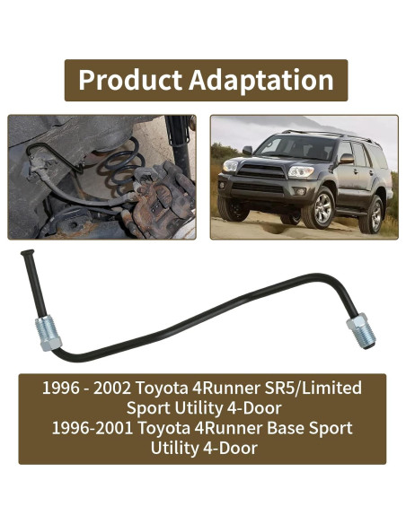 Tubería de Freno Delantera MuHize Izquierda No.6 para Toyota 4Runner