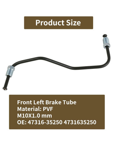 Tubería de Freno Delantera MuHize Izquierda No.6 para Toyota 4Runner