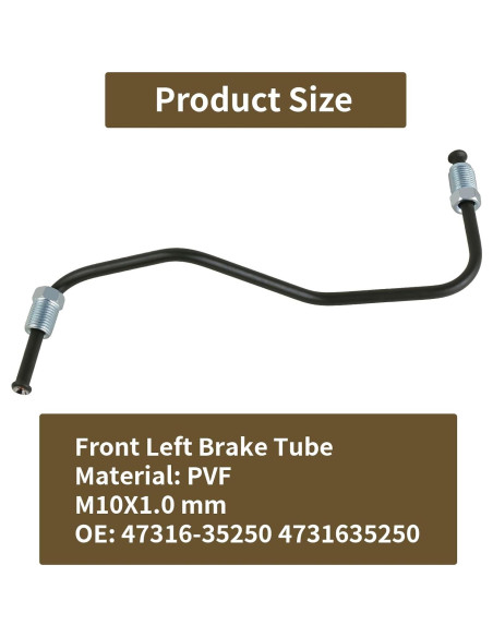 Tubería de Freno Delantera MuHize Izquierda No.6 para Toyota 4Runner