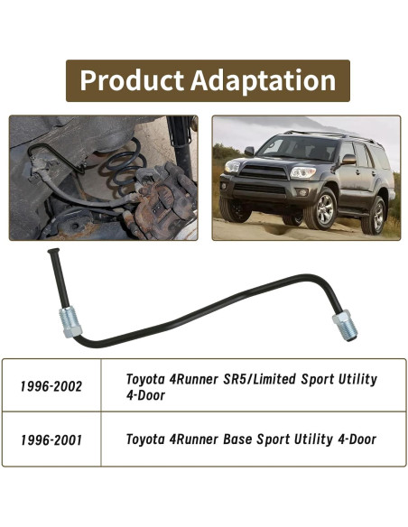 Tubería de Freno Delantera MuHize Izquierda No.6 para Toyota 4Runner