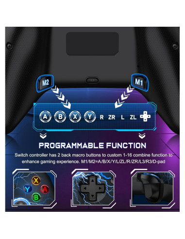 Controlador Inalámbrico NinjaPlusOX Pro para Nintendo Switch