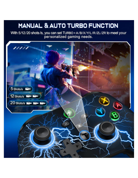 Controlador Inalámbrico NinjaPlusOX Pro para Nintendo Switch