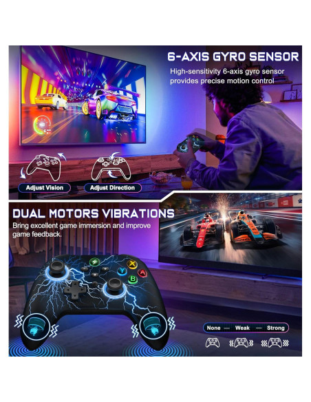 Controlador Inalámbrico NinjaPlusOX Pro para Nintendo Switch