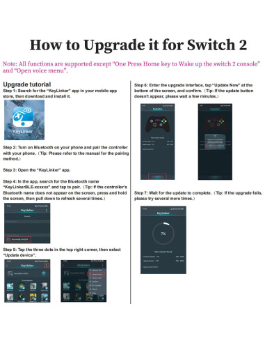 Controlador Inalámbrico NinjaPlusOX Pro para Nintendo Switch