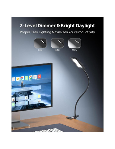 Lámpara de Escritorio LED TROND Halo 9W-C 1000LM Regulable