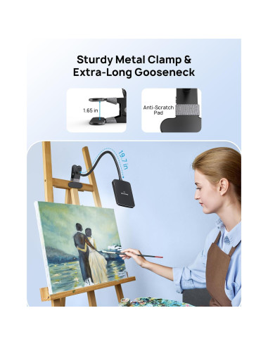 Lámpara de Escritorio LED TROND Halo 9W-C 1000LM Regulable