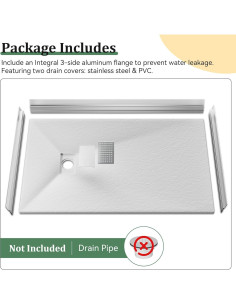 Pan de Ducha Sin Umbral 60x36cm Findepot Antideslizante 2