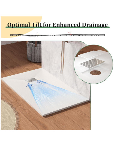 Pan de Ducha Sin Umbral 60x36cm Findepot Antideslizante