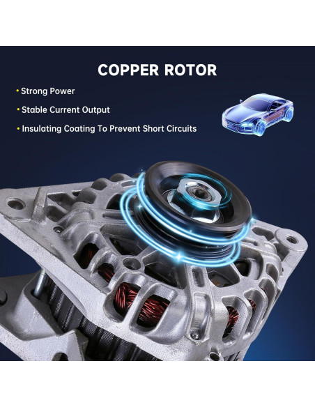 Alternador Alikali para Kia Spectra 2.0L 2007-2009 - Alto Rendimiento