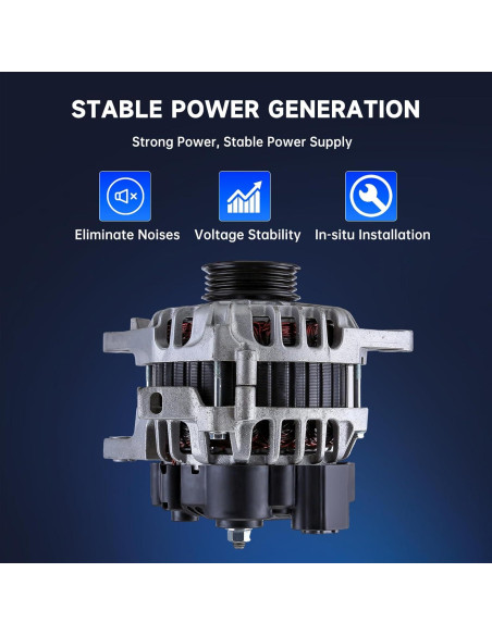 Alternador Alikali para Kia Spectra 2.0L 2007-2009 - Alto Rendimiento