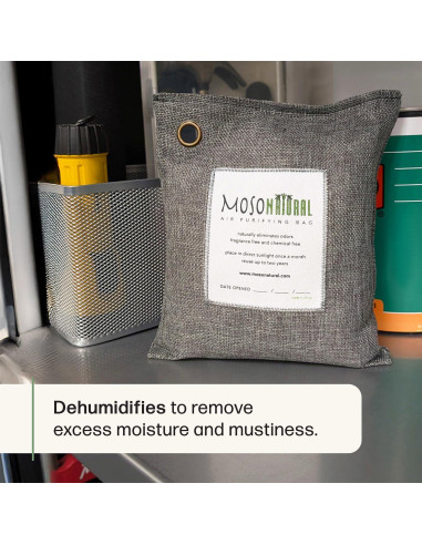Bolsa Purificadora de Aire Moso 500g (2 Paquete) Carbón de Bambú