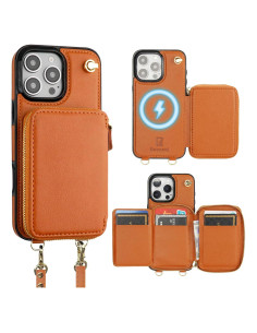 Funda Billetera Bocasal para iPhone 16 Pro Max Marrón