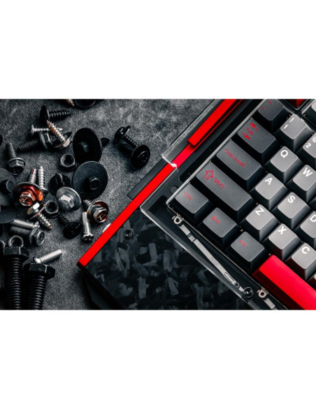 Teclado Gaming Mecánico Black Diamond RT 75% Sombra Carmesí