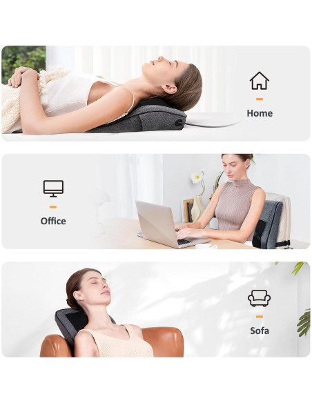 Masajeador de Espalda y Cuello Boriwat R7 con Calor 3D