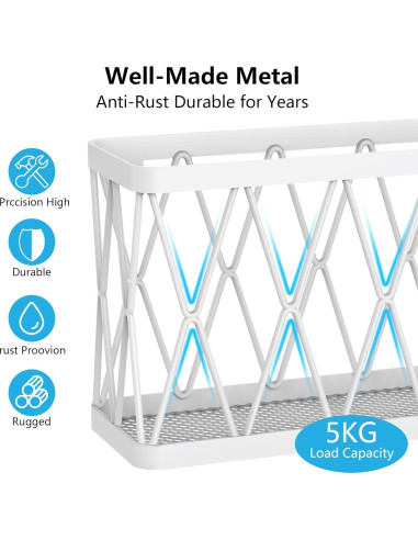 YIGII Organizador de Puerta de Gabinete 3 Paquetes Blanco