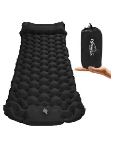 Almohadilla de Camping POWERLIX Individual con Cojín y Bomba
