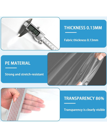 Lona Impermeable Transparente 2.13x3.05m Welacymet PE