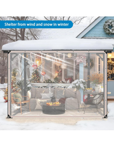 Lona Impermeable Transparente 2.13x3.05m Welacymet PE