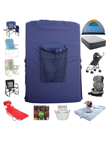 Bolsa de Silla de Playa MYSUPOT Grande Azul Marino 91x61cm