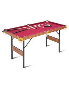 Mesa de Billar Portátil RAYKEEP 54" (137 cm) Plegable con Accesorios