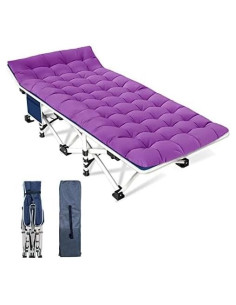 Cama de Camping Plegable NESDCC con Colchón 190.5x71.1cm